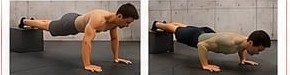 Esecuzione: Push-up piedi rialzati