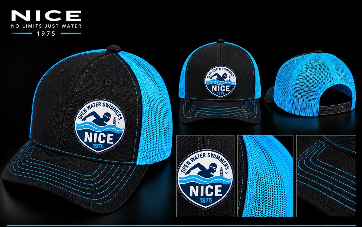 Cappellino trucker Open Water Swimmers Nice 1975
