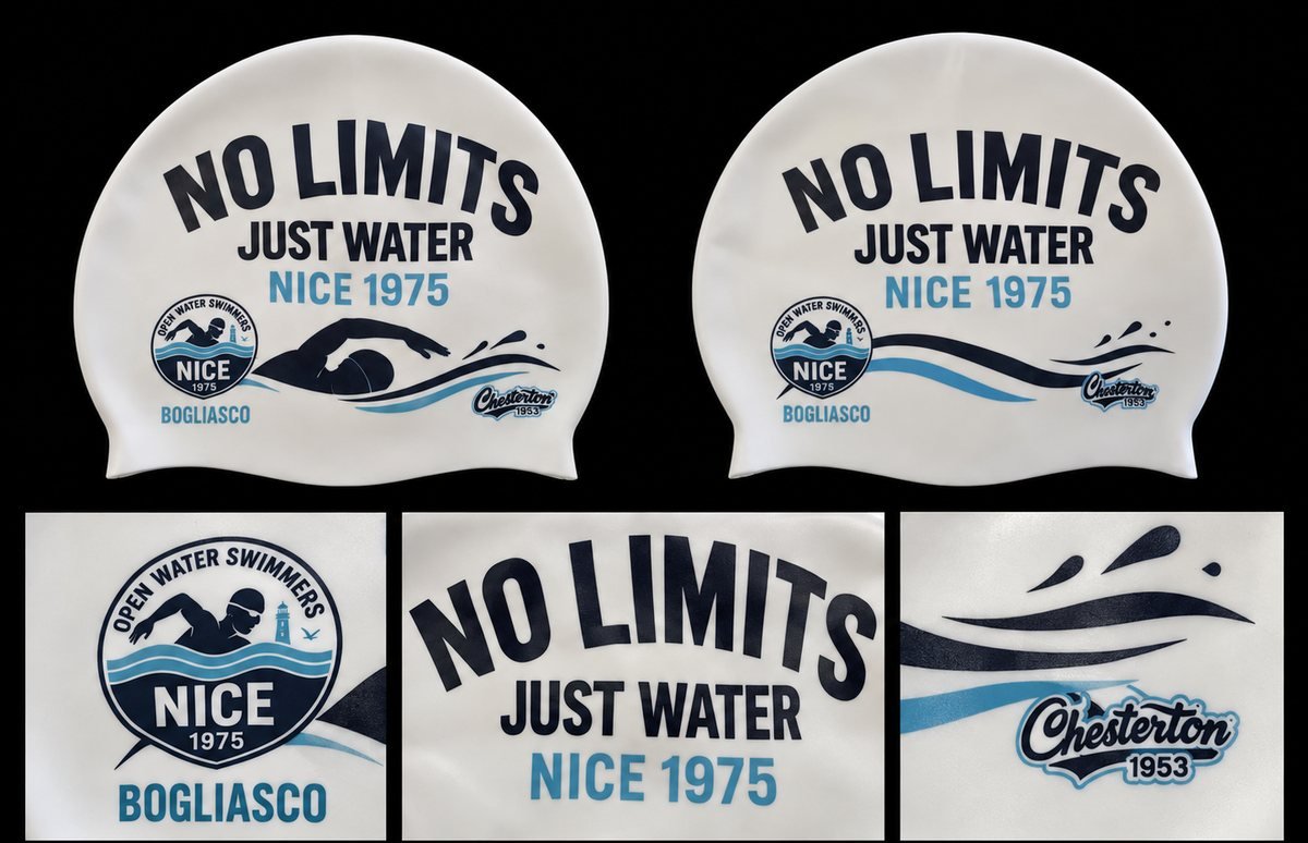 Cuffie da nuoto Open Water Swimmers Nice 1975